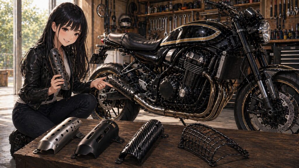 自分に合うZ900RSのマフラーガードまとめ