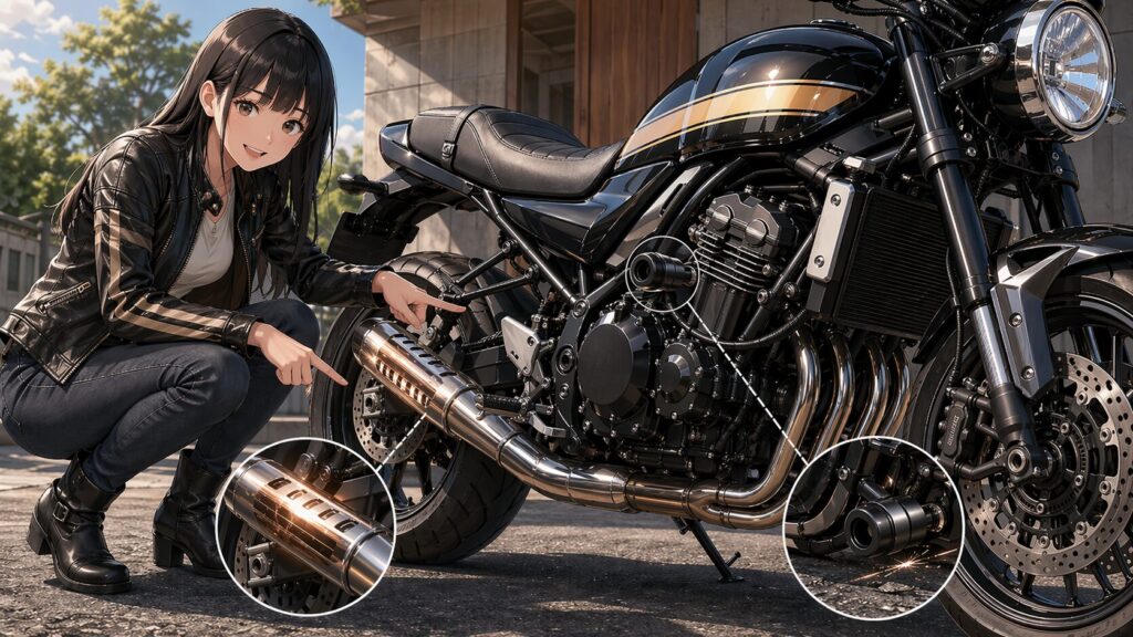 遮熱用ヒートガードと転倒保護スライダーの違い