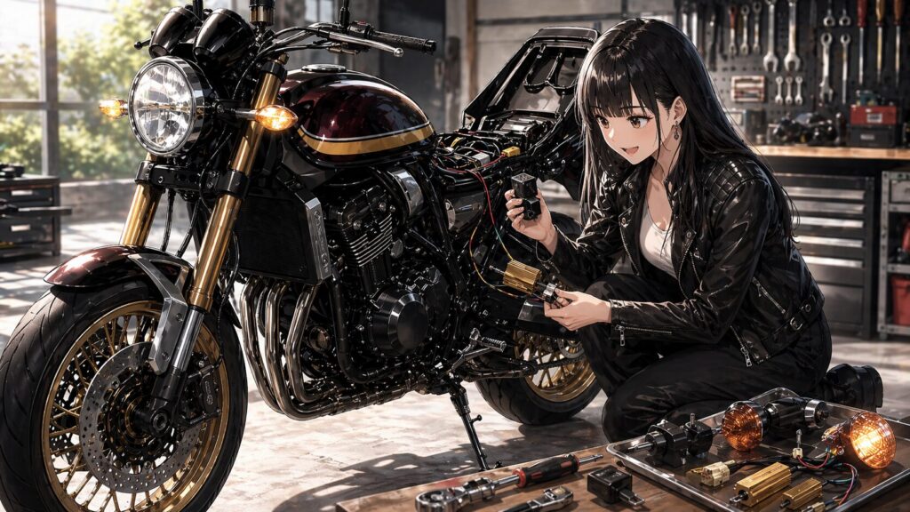 ハイフラ現象を防ぐリレー交換と抵抗の役割