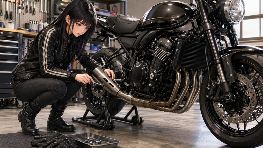 Z900RSのマフラーガード装着時の注意点