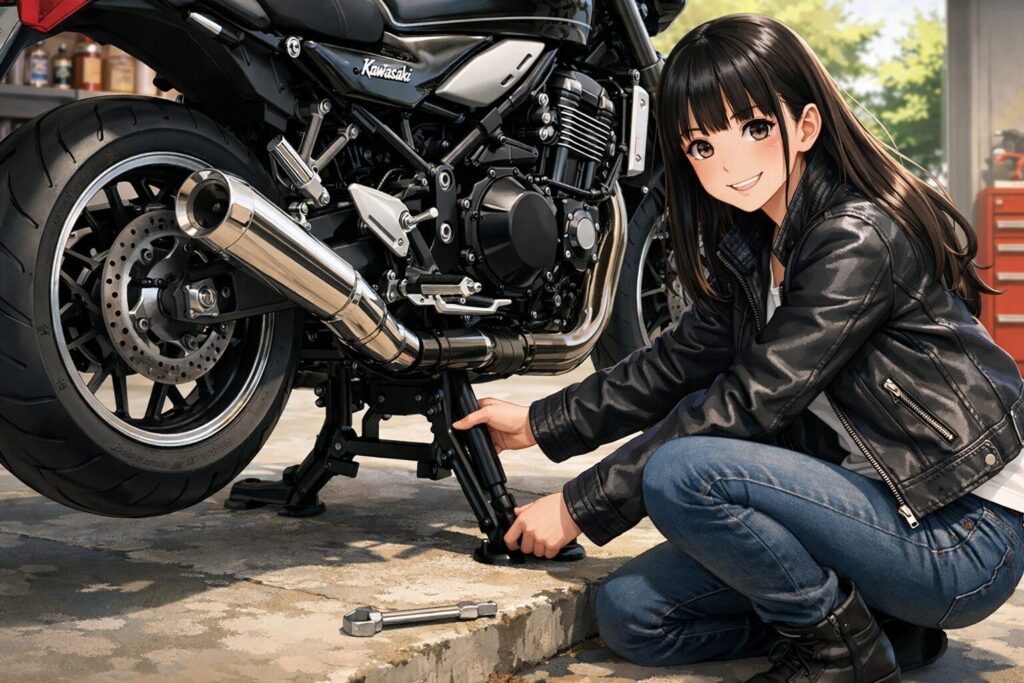 カワサキ純正センタースタンドの仕様