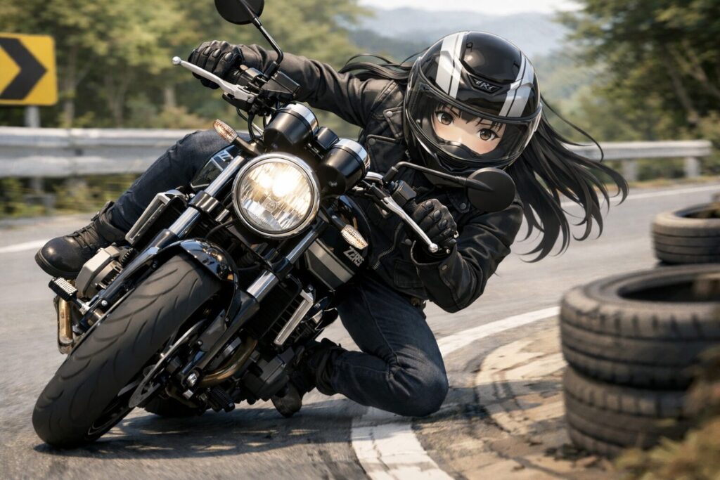 気になるバンク角への影響と重量増