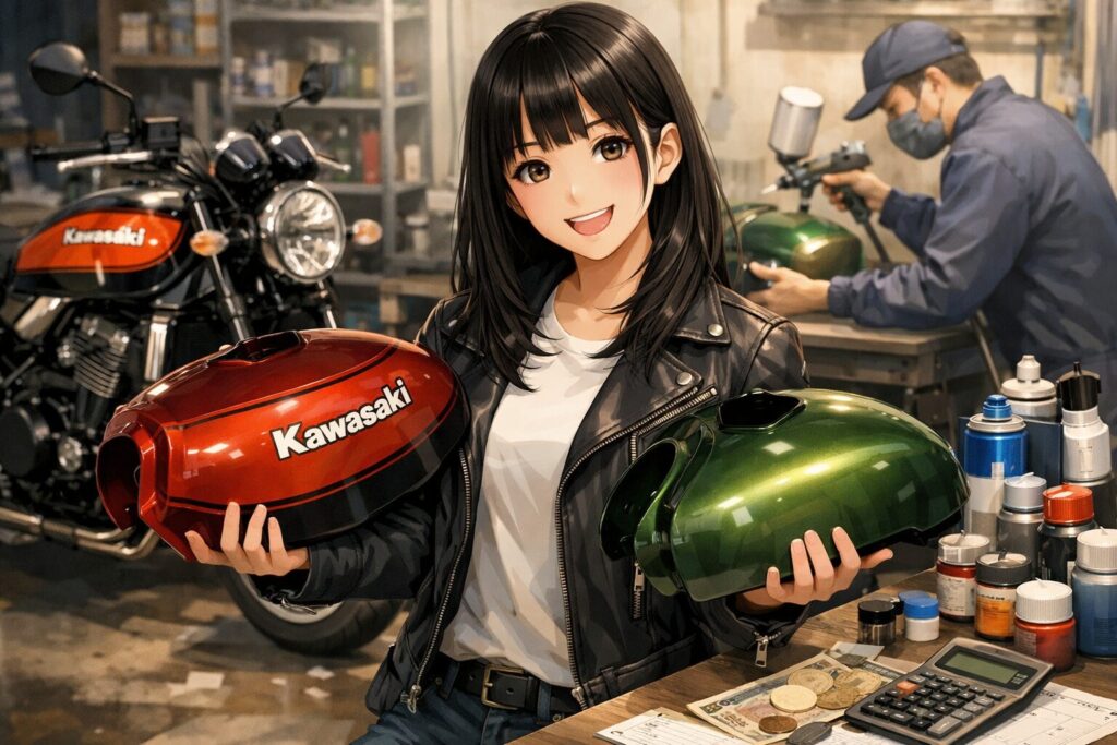 プロに依頼する塗装や純正タンクの流用コスト