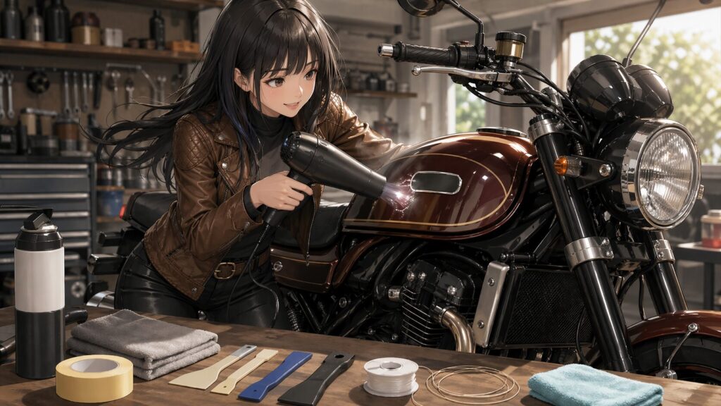 剥がし方に必要な工具とドライヤーの活用