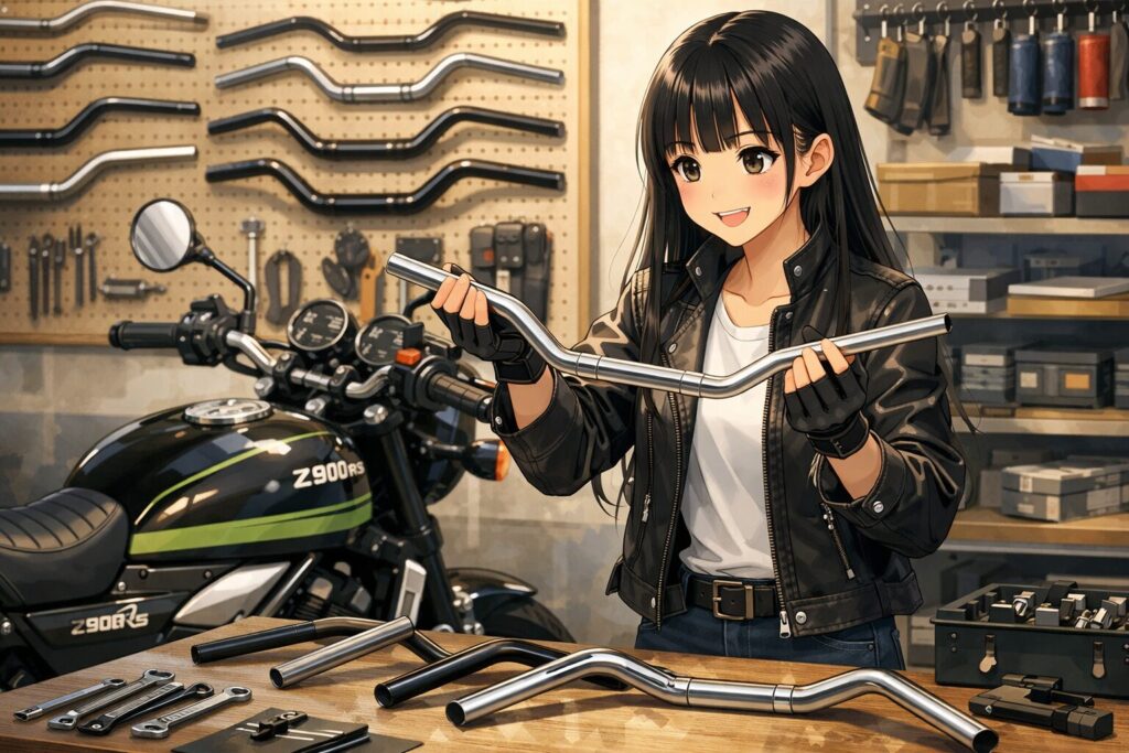 Z900RSのハンドル選びと人気のブランド