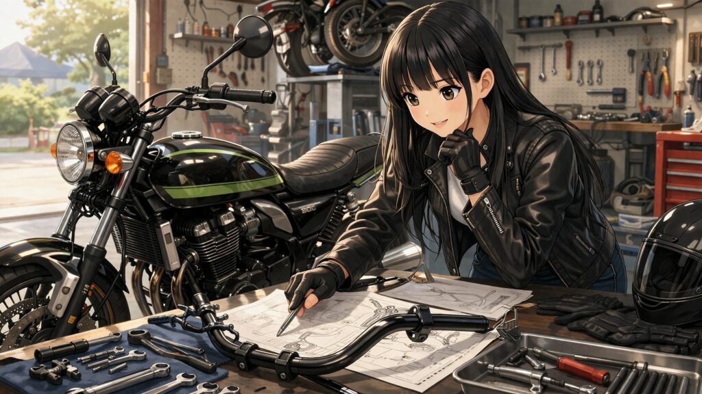 Z900RSのハンドル交換で知るべき技術と法規