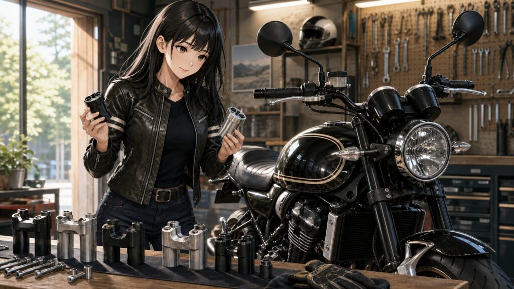 Z900RSのハンドルアップスペーサー選び方