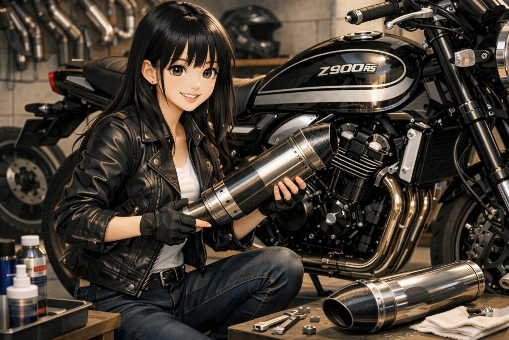 Z900RSのマフラー交換で理想のスタイルを実現