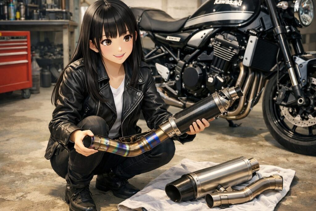 圧倒的な軽量化を誇るフルエキとスリップオン比較