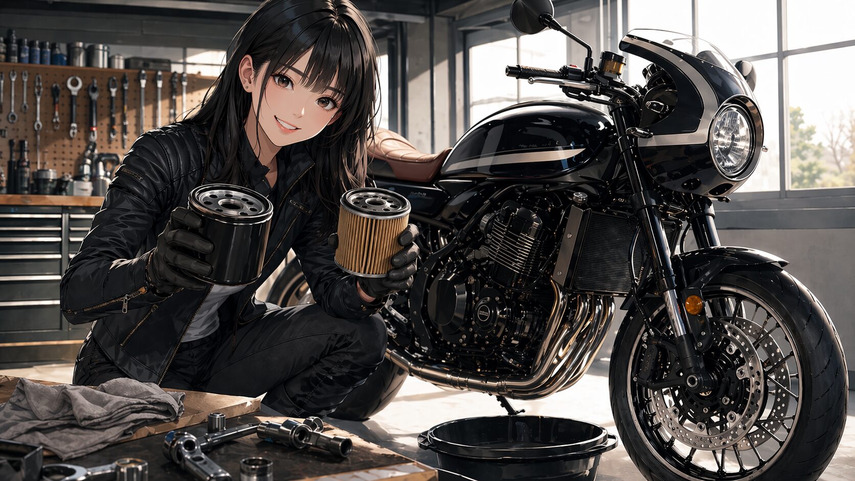 Z900RSのオイルフィルター交換ガイド！純正と互換品を徹底比較