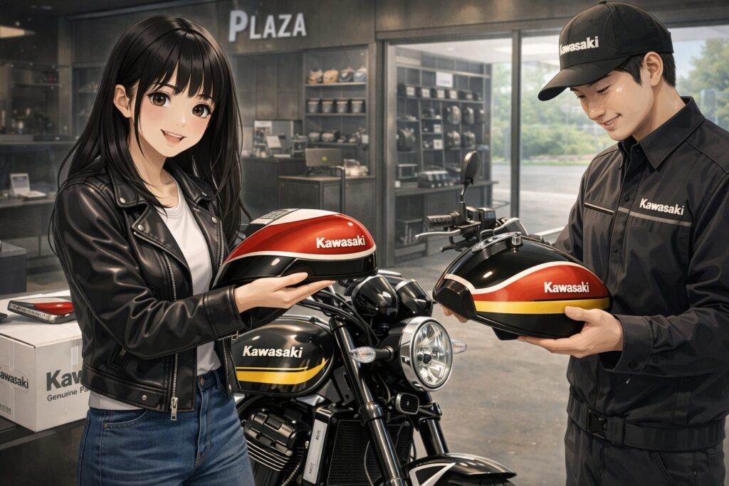 カワサキプラザで純正外装を交換するメリット