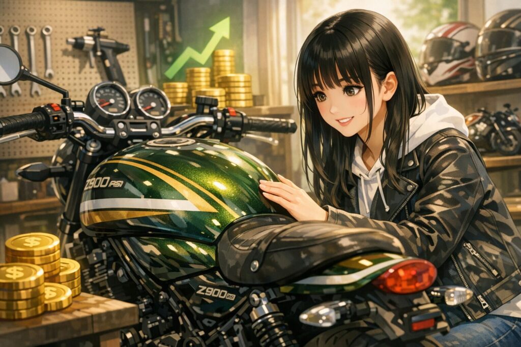 Z900RSのカスタムペイントと資産価値の維持