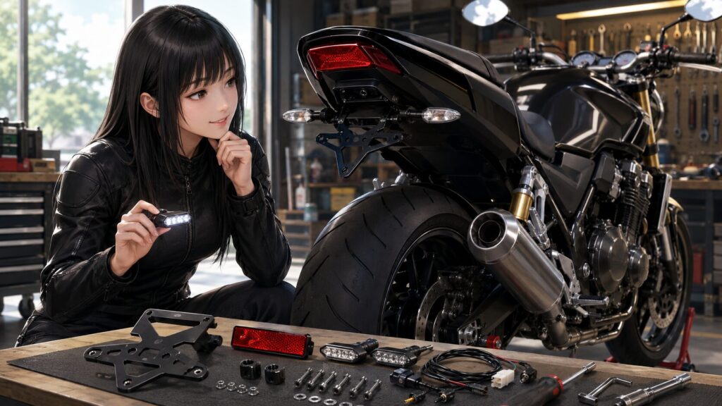 LEDナンバー灯とリフレクター要否