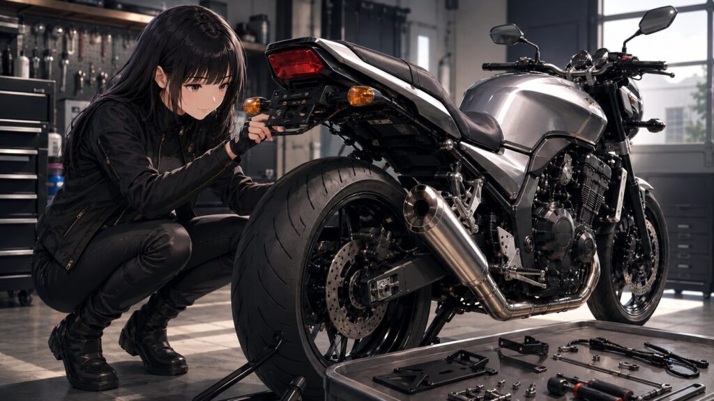 CB1000Fフェンダーレス取付前の注意
