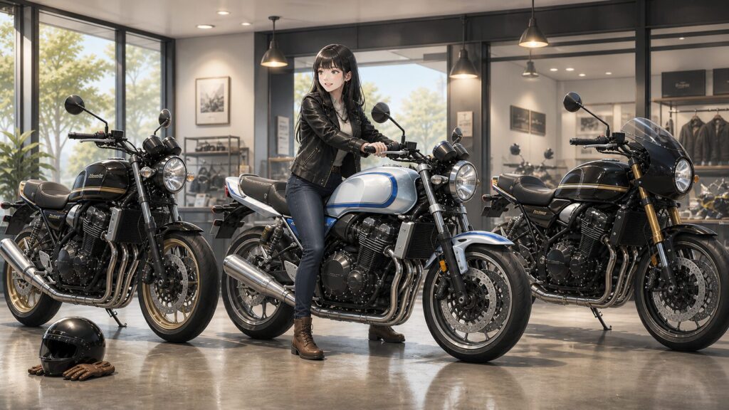 CB1000Fのシート高を競合車と比較