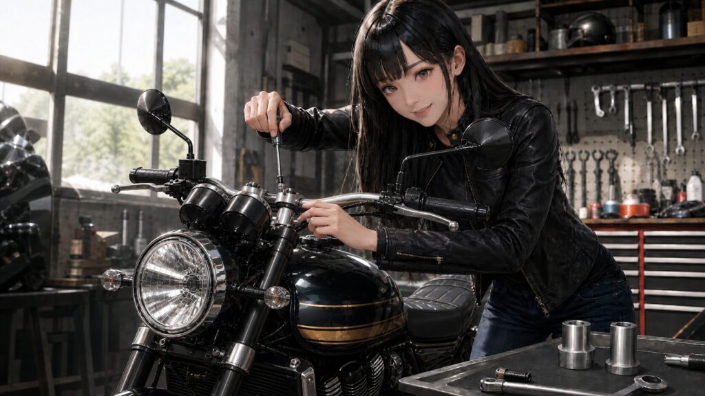 Z900RSのハンドルアップスペーサー取付手順