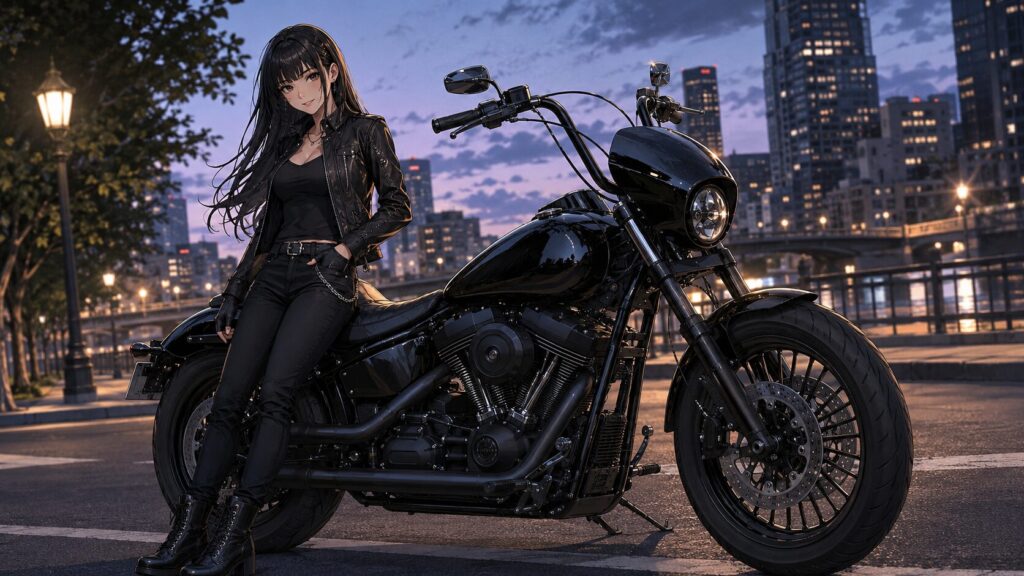女性ライダーにも似合う着こなし例