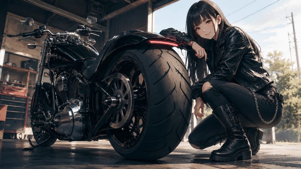 ハーレーのワイドタイヤカスタムで迫力を出す方法