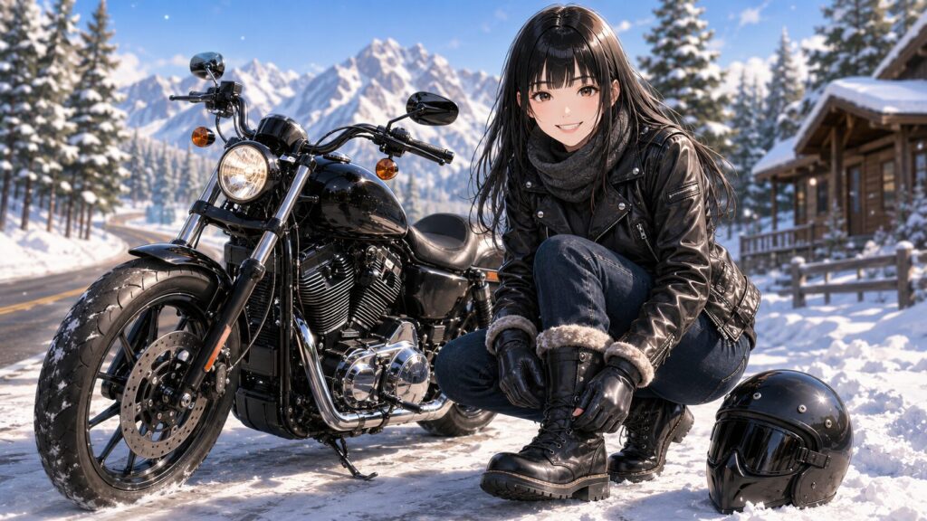 冬のライダーコーデで防寒と動きやすさを両立