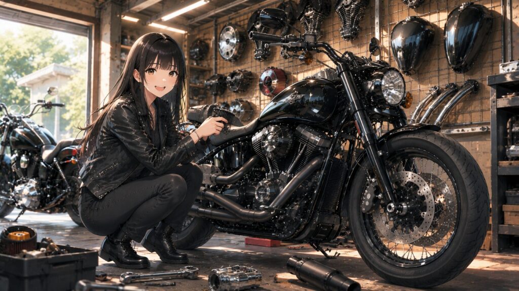 カスタムパーツとハーレー風の限界