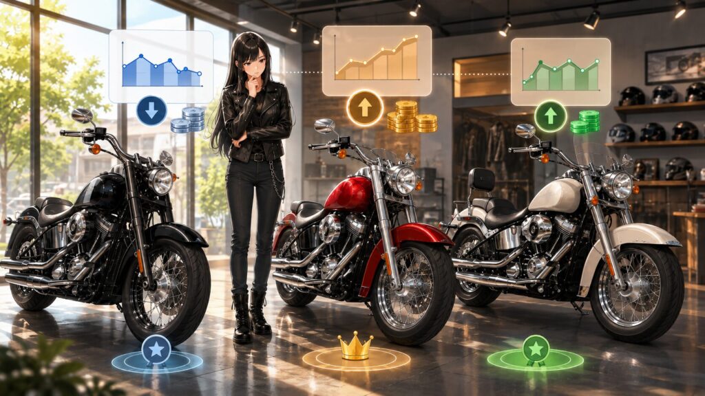 中古相場とリセールをモデル別に確認する方法