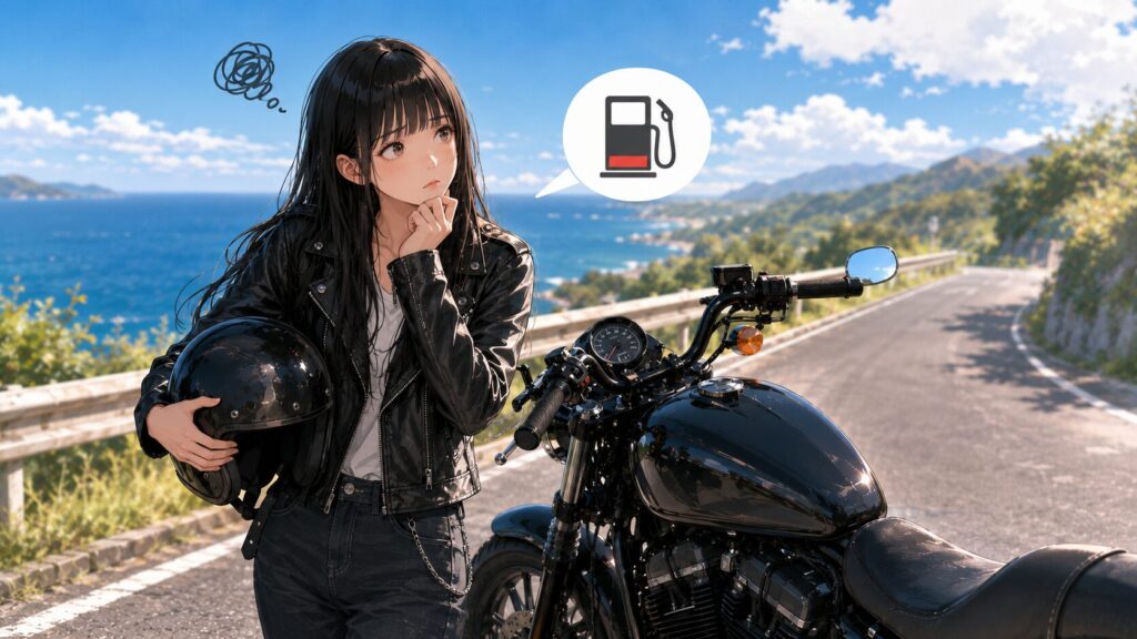 小さい燃料タンクと航続距離への不満点
