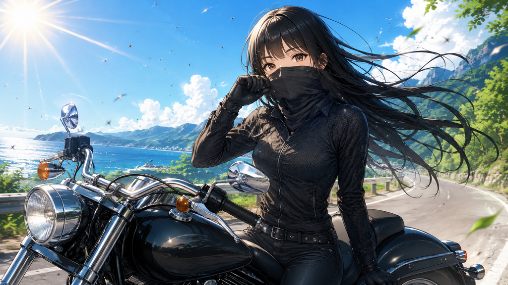 ハーレーの夏用フェイスマスクが必要な理由