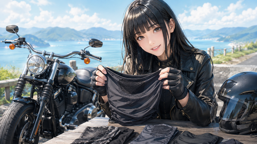 ハーレーの夏用フェイスマスク選びと使い方