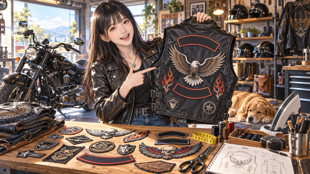 ハーレーワッペン選びと付け方の総まとめ