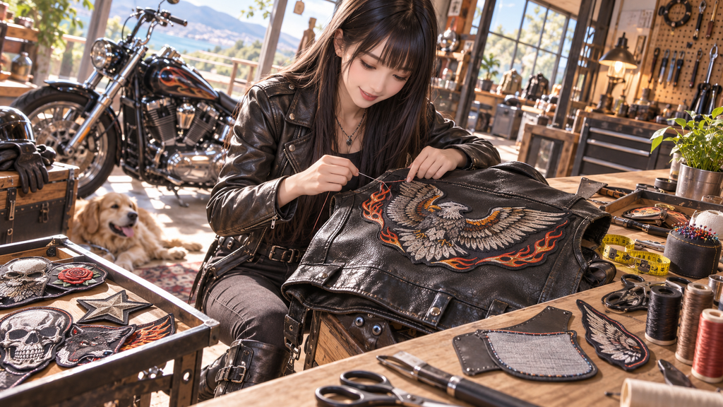 ハーレーワッペンの付け方と購入時の注意点